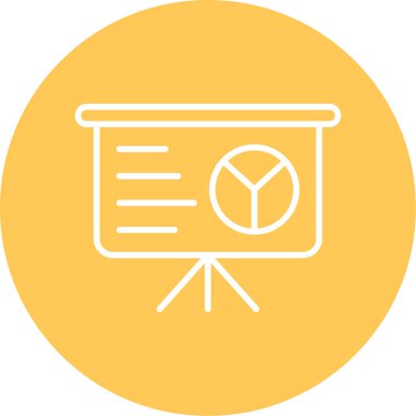 sunum simgesi, vektör illüstrasyonu 