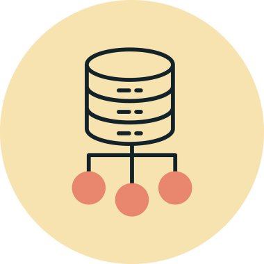 ağ web simgesi, vektör çizim 