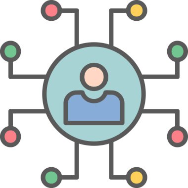 ağ web simgesi, vektör çizim 