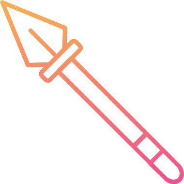 Mızrak simgesi vektör illüstrasyonu