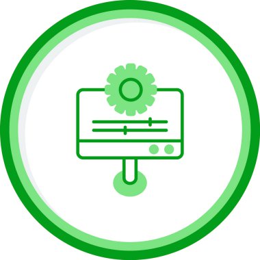 Kişiselleştirme web simgesi vektör illüstrasyonu