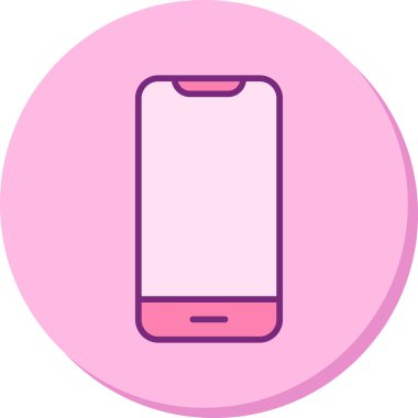 Akıllı telefon. Web simgesi basit illüstrasyon 