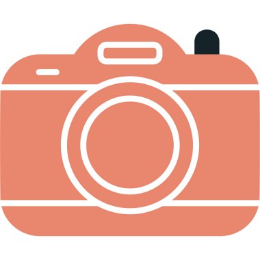 kamera simgesi, vektör illüstrasyonu basit tasarım