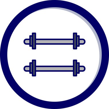 Ağırlıklandırılmış çubuk simgesi web basit illüstrasyon