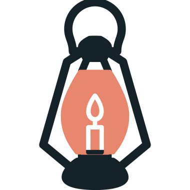 Bir fener ağ simgesinin vektör illüstrasyonu