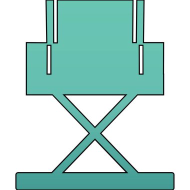 Yönetici Koltuğu simgesinin vektör illüstrasyonu           