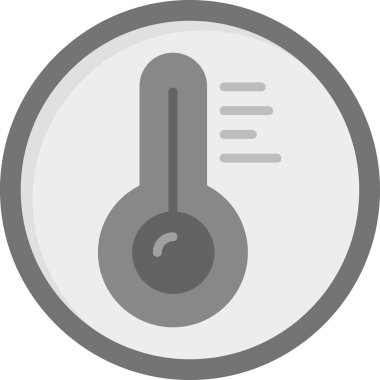 Termometre. Web simgesi basit illüstrasyon 