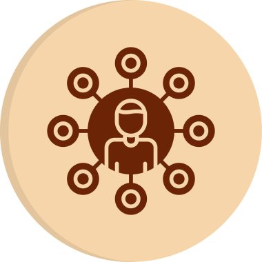 organizasyon yapı simgesi, vektör illüstrasyon basit tasarım