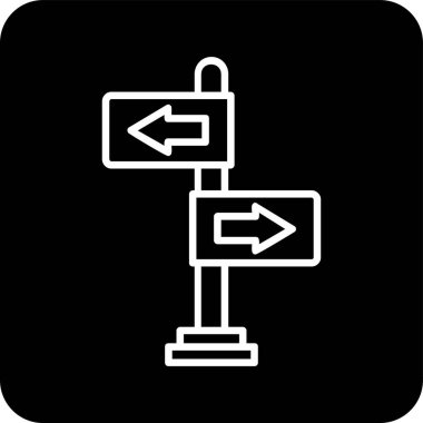 yönler web simgesi basit tasarım 