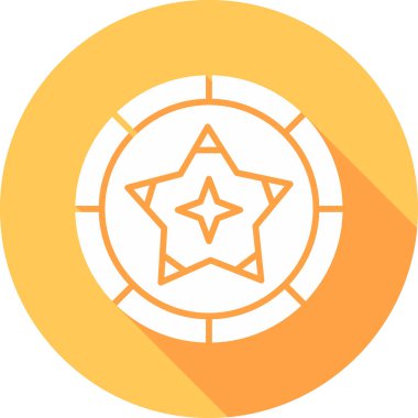 yıldız web simgesi basit illüstrasyon 