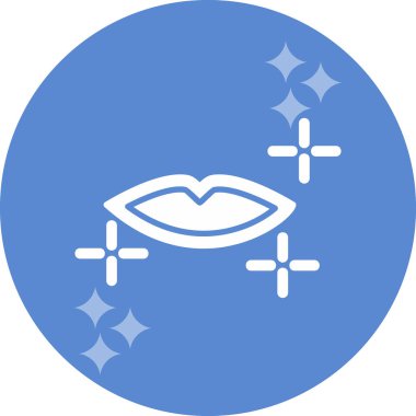 dudak simgesi web basit illüstrasyon