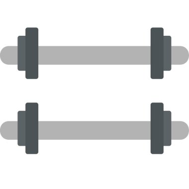 Ağırlıklandırılmış çubuk simgesi web basit illüstrasyon