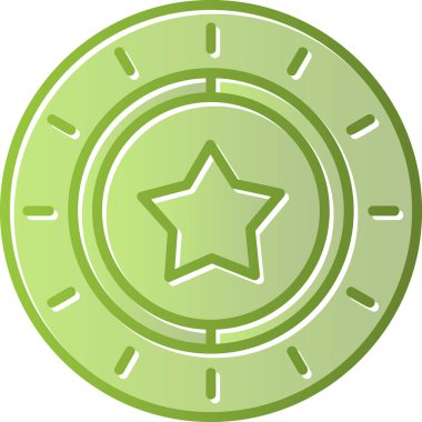 yıldız web simgesi basit illüstrasyon 