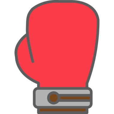 Boks eldiveni simge vektör çizim