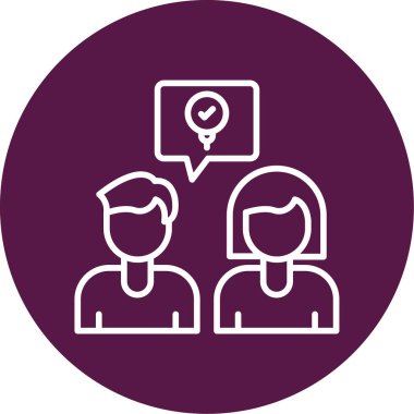 Takım beyin fırtınası fikirleri simgesi, vektör illüstrasyonu basit tasarım