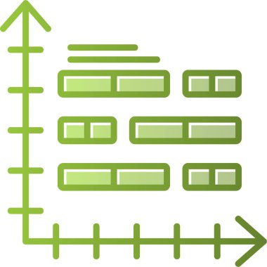 bar çizelgesi simgesi, vektör illüstrasyonu 