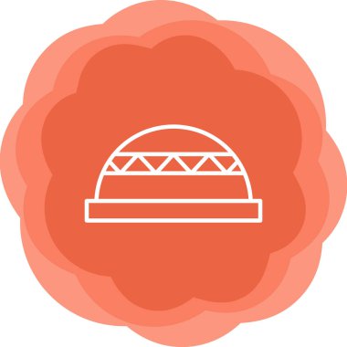 Bosu Ball web simgesi vektör illüstrasyonu
