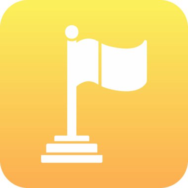 Bayrak. Web simgesi basit tasarım 