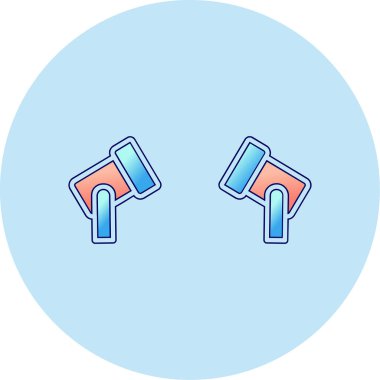 Spotlights modern simgesinin vektör illüstrasyonu                   