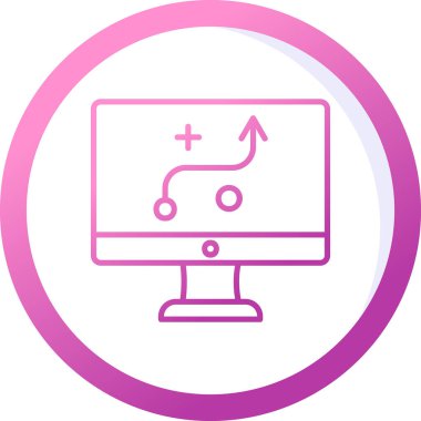 Strateji Simgesi Vektör illüstrasyonu 