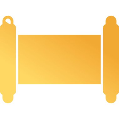 Eski Parşömen Web simgesi vektör çizimi