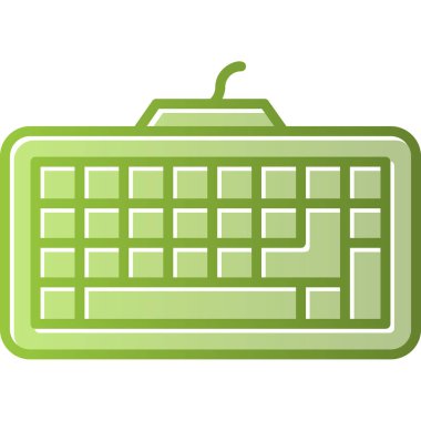 Klavye web simgesinin vektör illüstrasyonu