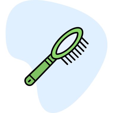  temizlik için fırça, vektör illüstrasyonu 