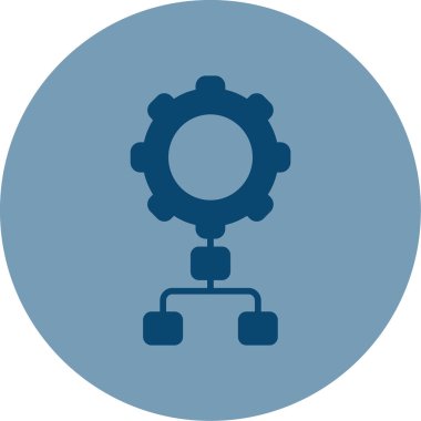 Uygulama süreci simgesi, vektör illüstrasyonu basit tasarım