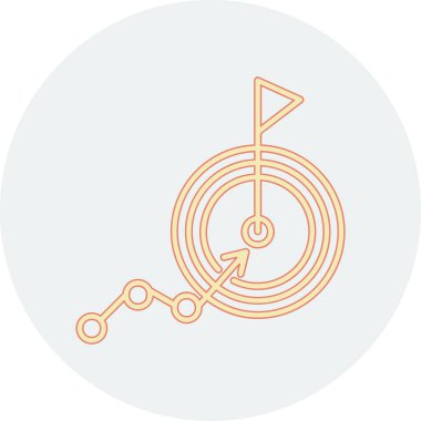 goal icon, vector illustration simple design