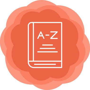 kitap simgesi, gramer konsepti, vektör illüstrasyonu