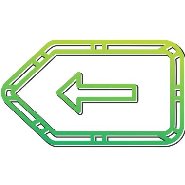 Arkaplan veya ok simgesinin vektör çizimi