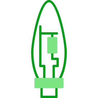 Sodyum buhar ampul simgesi, vektör illüstrasyonu  