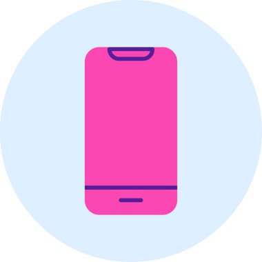 Akıllı telefon. Web simgesi basit illüstrasyon 