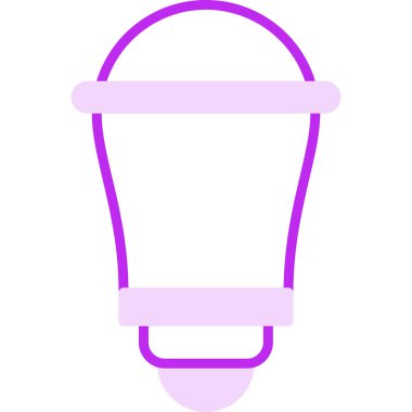 Enerji tasarrufu ampulü. Web simgesi basit illüstrasyon