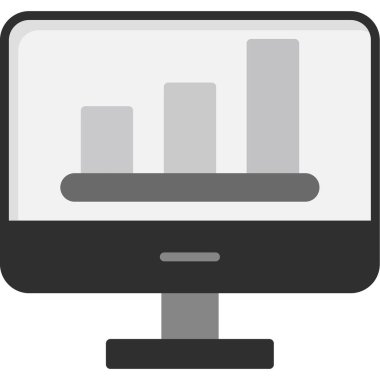 Analiz web simgesi, vektör illüstrasyonu