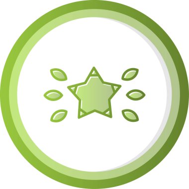 yıldız web simgesi basit illüstrasyon 