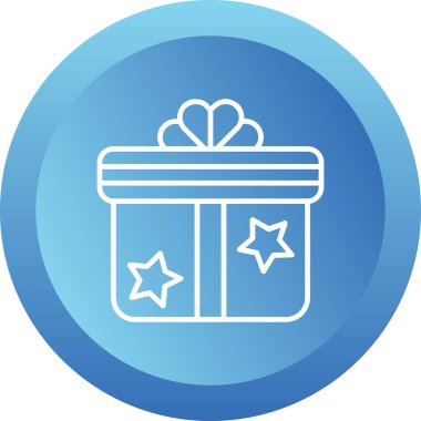 Hediye. Web simgesi basit illüstrasyon 