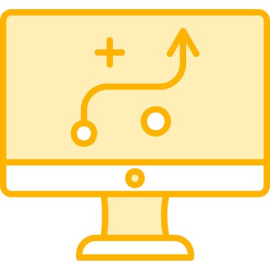 Strateji Simgesi Vektör illüstrasyonu 