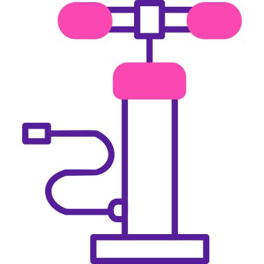 Hava pompası. Web simgesi basit illüstrasyon         