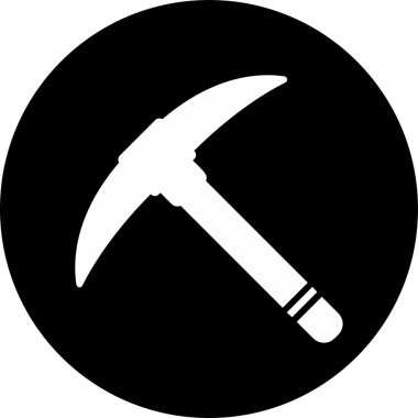 Kazma ağ simgesi, vektör illüstrasyonu                              