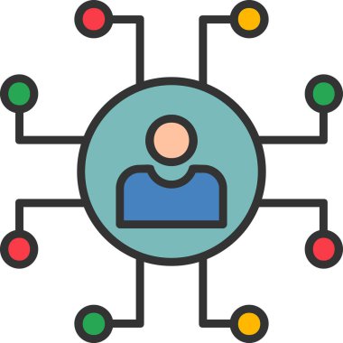 ağ web simgesi, vektör çizim 