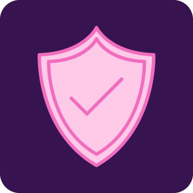 kalkan simgesi web basit illüstrasyon