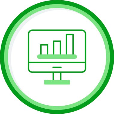 Analiz web simgesi, vektör illüstrasyonu