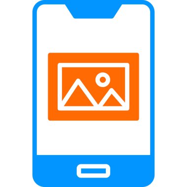 Cep Telefonu Web simgesi vektör illüstrasyonu