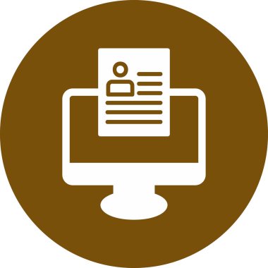 Çevrimiçi Web simgesi, vektör illüstrasyonu