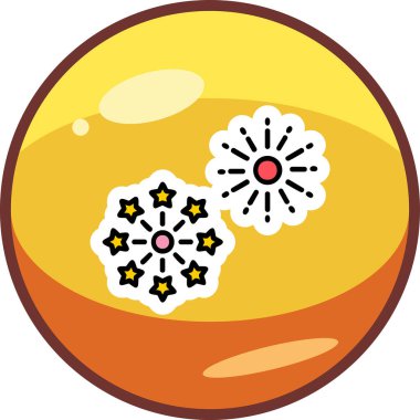 Vektör illüstrasyonu, simge Havai fişek ögesi 