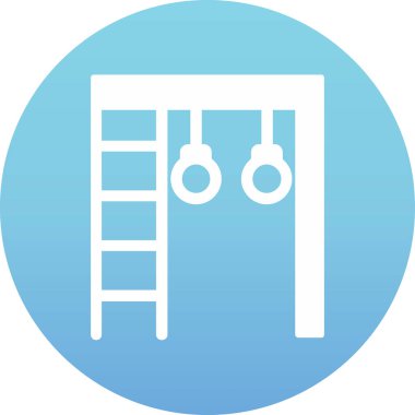 Spor Salonu Çubukları web simgesi, vektör illüstrasyonu 