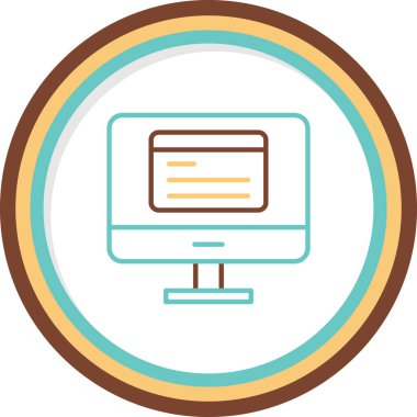 Simge kodlanıyor. Yazılım Geliştirme İşareti, Vektör İllüstrasyonu 