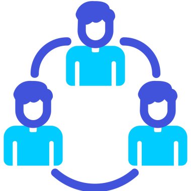 takım çalışması ikon vektör illüstrasyonu 