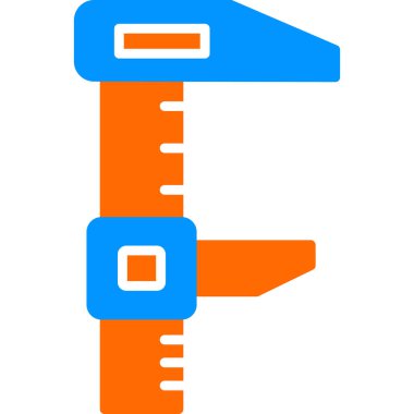 calliper simgesi, vektör illüstrasyonu basit tasarım